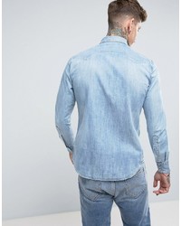 hellblaues Jeanshemd von Replay