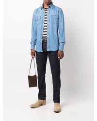 hellblaues Jeanshemd von Tom Ford