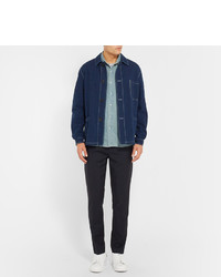 hellblaues Jeanshemd von MAISON KITSUNÉ