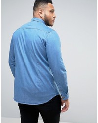 hellblaues Jeanshemd von Asos