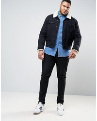 hellblaues Jeanshemd von Asos