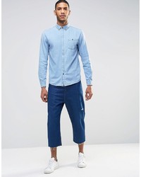 hellblaues Jeanshemd von Pull&Bear