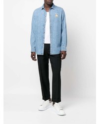 hellblaues Jeanshemd von Moschino