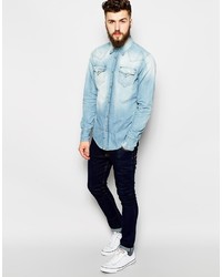 hellblaues Jeanshemd von True Religion