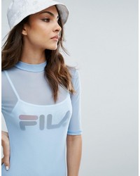 hellblaues Kleid aus Netzstoff von Fila