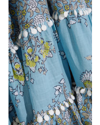 hellblaues Kleid mit Blumenmuster von Zimmermann
