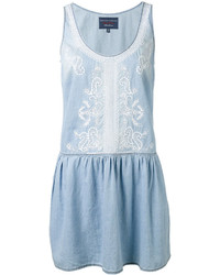hellblaues Kleid mit Paisley-Muster von Ermanno Scervino