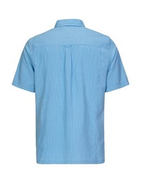 hellblaues Kurzarmhemd mit Vichy-Muster von Killtec