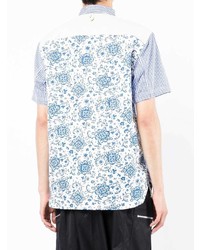 hellblaues Kurzarmhemd mit Vichy-Muster von Junya Watanabe