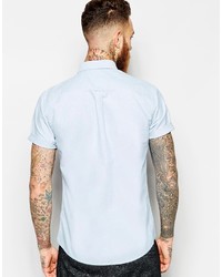 hellblaues Kurzarmhemd von Asos