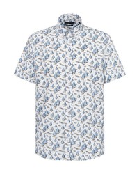 hellblaues Kurzarmhemd von Bugatti