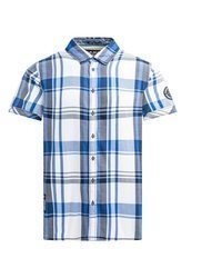 hellblaues Kurzarmhemd von Camp David