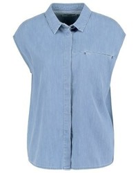 hellblaues Kurzarmhemd von Edwin