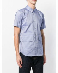 hellblaues Kurzarmhemd von Comme Des Garçons Shirt Boys