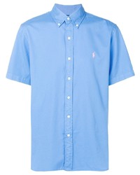 hellblaues Kurzarmhemd von Polo Ralph Lauren