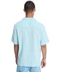 hellblaues Kurzarmhemd von Quiksilver