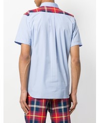 hellblaues Kurzarmhemd von Comme Des Garçons Shirt Boys