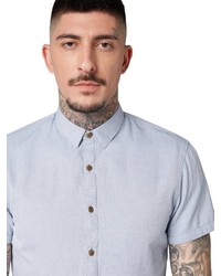 hellblaues Kurzarmhemd von Tom Tailor Denim