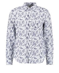 hellblaues Langarmhemd mit Blumenmuster von Club Monaco