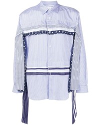 hellblaues Langarmhemd mit Flicken von Comme Des Garcons SHIRT