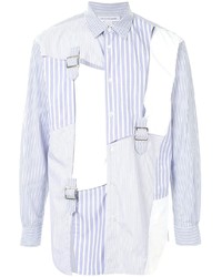 hellblaues Langarmhemd mit Flicken von Comme Des Garcons SHIRT