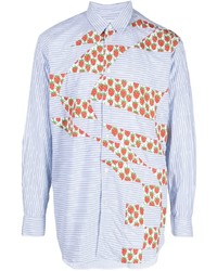 hellblaues Langarmhemd mit Flicken von Comme Des Garcons SHIRT