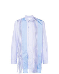 hellblaues Langarmhemd mit Flicken von Comme Des Garcons SHIRT