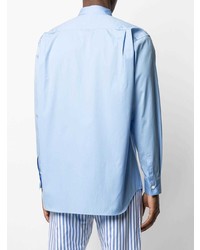 hellblaues Langarmhemd mit Flicken von Comme Des Garcons SHIRT