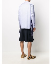 hellblaues Langarmhemd mit Flicken von Comme Des Garcons SHIRT