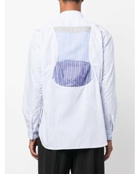 hellblaues Langarmhemd mit Flicken von Comme Des Garcons SHIRT