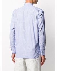 hellblaues Langarmhemd mit Flicken von Comme Des Garcons SHIRT