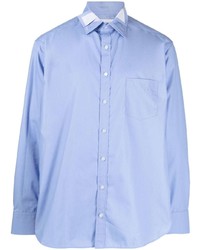 hellblaues Langarmhemd mit Flicken von Kolor