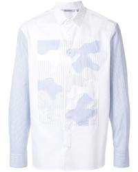 hellblaues Langarmhemd mit Flicken von Neil Barrett