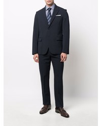 hellblaues Langarmhemd mit geometrischem Muster von Z Zegna