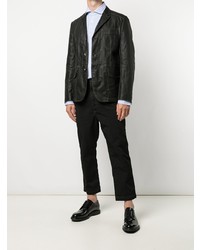 hellblaues Langarmhemd mit Karomuster von Junya Watanabe MAN