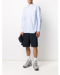 hellblaues Langarmhemd mit Karomuster von Comme Des Garcons SHIRT