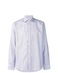 hellblaues Langarmhemd mit Vichy-Muster von Etro