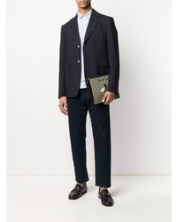 hellblaues Langarmhemd mit Vichy-Muster von Gucci