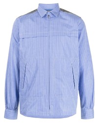 hellblaues Langarmhemd mit Vichy-Muster von Junya Watanabe MAN