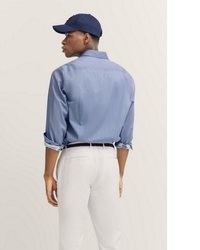 hellblaues Langarmhemd von Bugatti