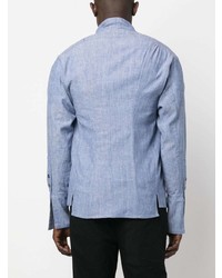 hellblaues Langarmhemd von Greg Lauren