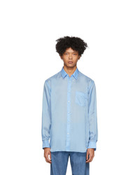 hellblaues Langarmhemd von Comme Des Garcons SHIRT