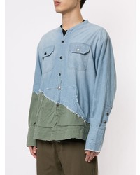 hellblaues Langarmhemd von Greg Lauren