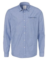 hellblaues Langarmhemd von edc by Esprit