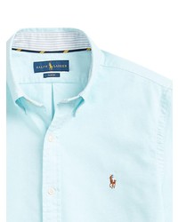 hellblaues Langarmhemd von Polo Ralph Lauren