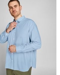 hellblaues Langarmhemd von Jack & Jones PlusSize