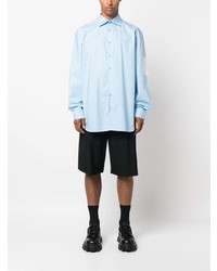 hellblaues Langarmhemd von Raf Simons