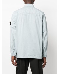 hellblaues Langarmhemd von Stone Island