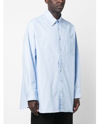 hellblaues Langarmhemd von Raf Simons