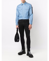 hellblaues Langarmhemd von Alexander McQueen